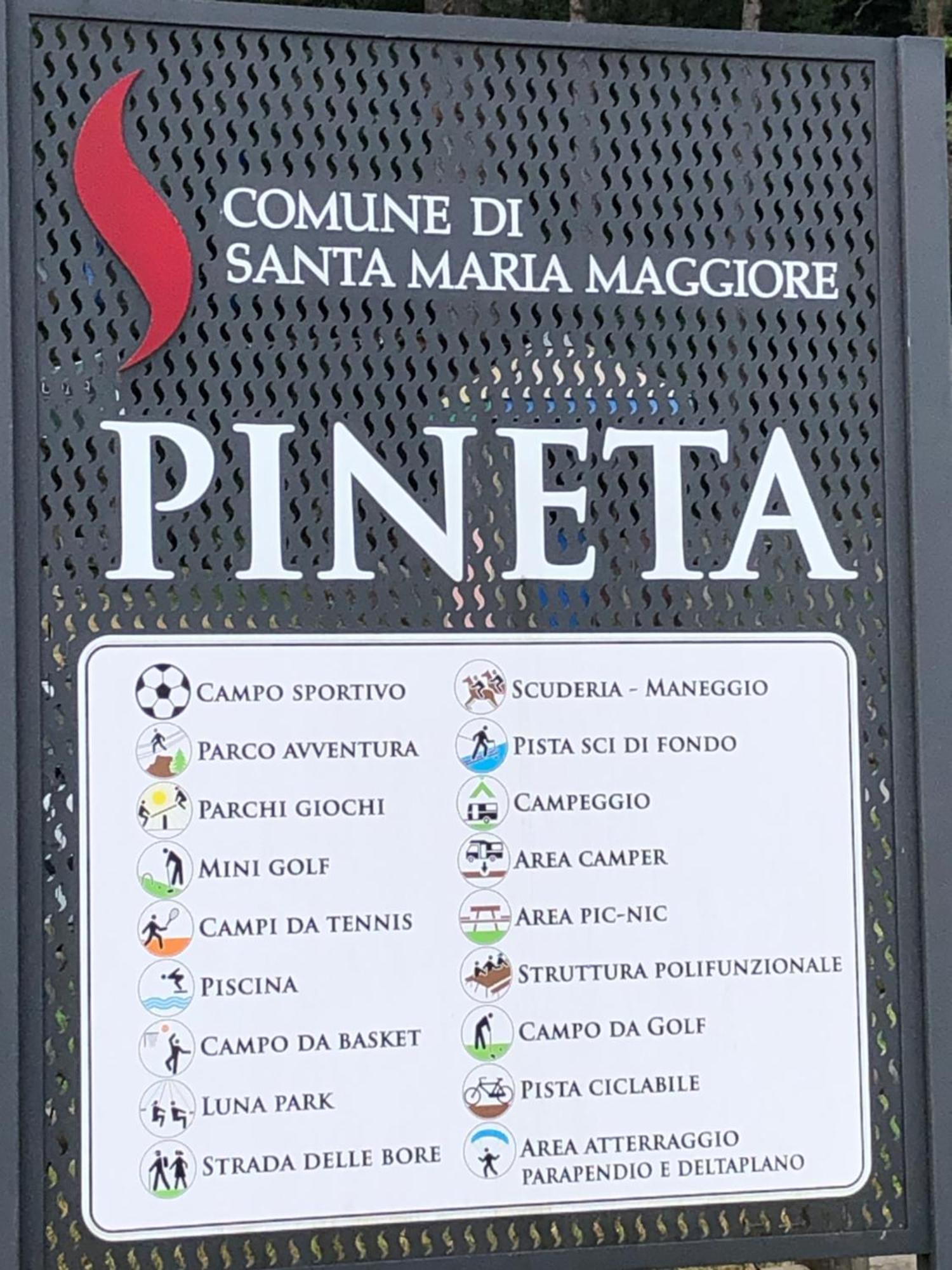 La Pineta Santa Maria Maggiore Locazione Turistica Dış mekan fotoğraf